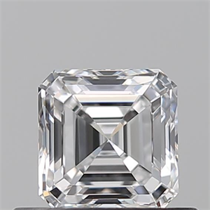 Picture of Natural Diamond 0.50 Carats, Asscher with  Cut, D Color, VVS2 Clarity and Certified by GIA