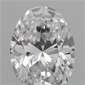 Natural Diamond 0.19 Carats, Oval with  Cut, D Color, VS2 Clarity and Certified by IGI