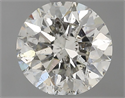 Natural Diamond 1.06 Carats, Round with Excellent Cut, H Color, SI2 Clarity and Certified by IGI