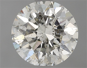 Picture of Natural Diamond 1.06 Carats, Round with Excellent Cut, H Color, SI2 Clarity and Certified by IGI