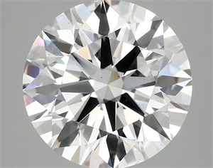 Picture of Lab Grown Diamond 3.01 Carats, Round with Ideal Cut, E Color, VS2 Clarity and Certified by IGI