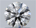 Natural Diamond 0.81 Carats, Round with Excellent Cut, H Color, VS2 Clarity and Certified by GIA