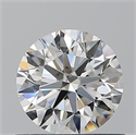 Natural Diamond 0.73 Carats, Round with Excellent Cut, H Color, VS2 Clarity and Certified by GIA