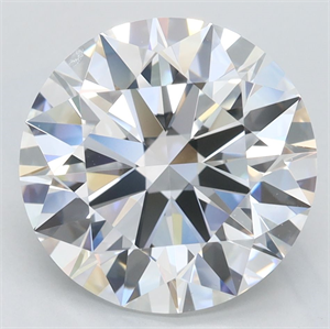 Picture of Lab Grown Diamond 3.84 Carats, Round with Excellent Cut, D Color, VVS1 Clarity and Certified by GIA