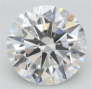 Picture of Lab Grown Diamond 5.63 Carats, Round with Ideal Cut, E Color, VVS2 Clarity and Certified by IGI