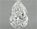 Natural Diamond 0.81 Carats, Pear with  Cut, G Color, IF Clarity and Certified by GIA