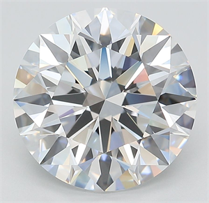 Picture of Lab Grown Diamond 5.07 Carats, Round with Ideal Cut, F Color, IF Clarity and Certified by IGI