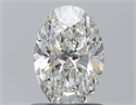 Natural Diamond 0.80 Carats, Oval with  Cut, H Color, VVS2 Clarity and Certified by GIA