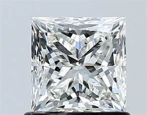 Picture of Natural Diamond 1.01 Carats, Princess with  Cut, H Color, VVS1 Clarity and Certified by GIA