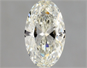 Natural Diamond 1.30 Carats, Oval with  Cut, K Color, SI2 Clarity and Certified by GIA