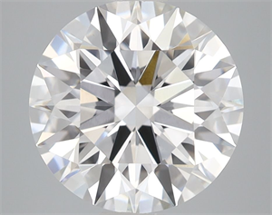 Picture of Lab Grown Diamond 4.07 Carats, Round with Ideal Cut, D Color, VVS2 Clarity and Certified by IGI