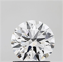 Lab Grown Diamond 1.25 Carats, Round with Ideal Cut, D Color, VVS2 Clarity and Certified by IGI