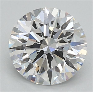 Picture of Lab Grown Diamond 1.27 Carats, Round with Ideal Cut, D Color, VS2 Clarity and Certified by IGI