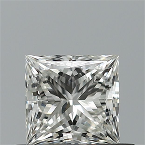Picture of Natural Diamond 0.54 Carats, Princess with  Cut, G Color, IF Clarity and Certified by IGI