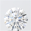 Lab Grown Diamond 2.09 Carats, Round with Ideal Cut, E Color, VVS1 Clarity and Certified by IGI