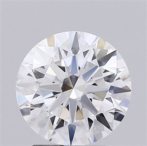 Picture of Lab Grown Diamond 2.35 Carats, Round with Ideal Cut, D Color, IF Clarity and Certified by IGI