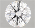 Lab Grown Diamond 2.58 Carats, Round with Ideal Cut, E Color, VVS2 Clarity and Certified by IGI