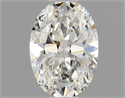 Natural Diamond 0.50 Carats, Oval with  Cut, H Color, VVS1 Clarity and Certified by GIA