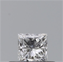 Natural Diamond 0.24 Carats, Princess with  Cut, E Color, VVS1 Clarity and Certified by GIA