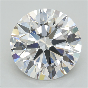 Picture of Lab Grown Diamond 4.07 Carats, Round with Excellent Cut, D Color, VVS2 Clarity and Certified by GIA
