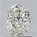 Diamante Natural 0.70 quilates, Ovalado , Color H, claridad VVS1 y certificado GIA
