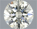 Natural Diamond 0.71 Carats, Round with Excellent Cut, L Color, SI2 Clarity and Certified by GIA