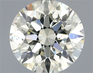 Picture of Natural Diamond 0.71 Carats, Round with Excellent Cut, L Color, SI2 Clarity and Certified by GIA