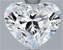 Natural Diamond 2.01 Carats, Heart with  Cut, G Color, VS2 Clarity and Certified by GIA