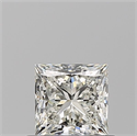 Diamante Natural 0.70 quilates, Princesa , Color J, claridad IF y certificado GIA