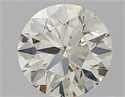 Natural Diamond 0.70 Carats, Round with Excellent Cut, K Color, VS1 Clarity and Certified by IGI