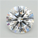 Lab Grown Diamond 1.43 Carats, Round with Ideal Cut, D Color, IF Clarity and Certified by IGI