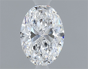 Picture of Natural Diamond 0.40 Carats, Oval with  Cut, D Color, IF Clarity and Certified by GIA