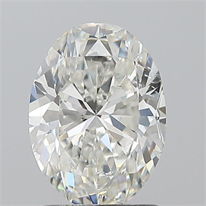 Picture of Natural Diamond 1.50 Carats, Oval with  Cut, G Color, SI2 Clarity and Certified by GIA