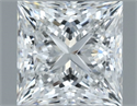 Natural Diamond 1.02 Carats, Princess with  Cut, F Color, VS2 Clarity and Certified by GIA