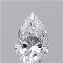 Natural Diamond 0.50 Carats, Pear with  Cut, D Color, VS1 Clarity and Certified by GIA