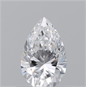 Natural Diamond 0.50 Carats, Pear with  Cut, D Color, VS1 Clarity and Certified by GIA