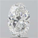 Natural Diamond 1.70 Carats, Oval with  Cut, E Color, VVS2 Clarity and Certified by GIA