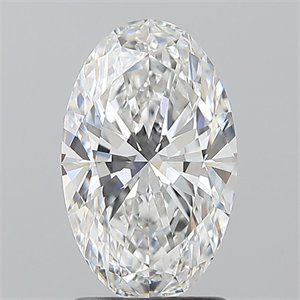 Picture of Natural Diamond 1.70 Carats, Oval with  Cut, E Color, VVS2 Clarity and Certified by GIA