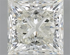 Picture of Natural Diamond 1.50 Carats, Princess with  Cut, I Color, SI2 Clarity and Certified by IGI