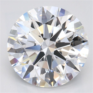 Picture of Lab Grown Diamond 3.01 Carats, Round with Ideal Cut, D Color, IF Clarity and Certified by IGI