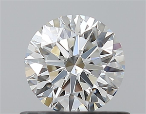 Picture of Natural Diamond 0.58 Carats, Round with Excellent Cut, H Color, SI1 Clarity and Certified by GIA
