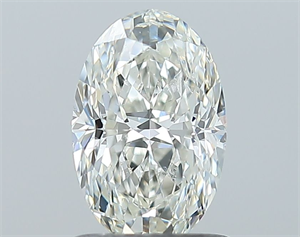 Foto Diamante Natural 1.00 quilates, Ovalado , Color I, claridad SI1 y certificado GIA de