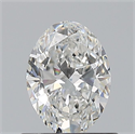 Natural Diamond 0.70 Carats, Oval with  Cut, G Color, VS2 Clarity and Certified by GIA