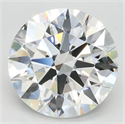 Lab Grown Diamond 4.55 Carats, Round with Ideal Cut, F Color, IF Clarity and Certified by IGI