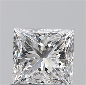 Foto Diamante Natural 0.60 quilates, Princesa , Color D, claridad VS2 y certificado GIA de