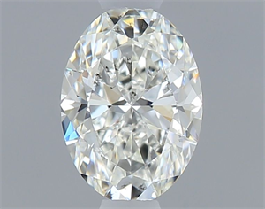 Picture of Natural Diamond 0.40 Carats, Oval with  Cut, H Color, SI2 Clarity and Certified by GIA