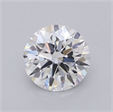 Lab Grown Diamond 1.04 Carats, Round with Ideal Cut, D Color, VVS2 Clarity and Certified by IGI