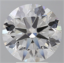 Lab Grown Diamond 5.02 Carats, Round with Excellent Cut, F Color, VVS2 Clarity and Certified by IGI