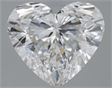 Natural Diamond 2.71 Carats, Heart with  Cut, E Color, VS2 Clarity and Certified by GIA