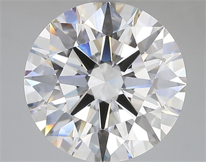 Picture of Lab Grown Diamond 5.06 Carats, Round with Ideal Cut, E Color, VVS1 Clarity and Certified by IGI